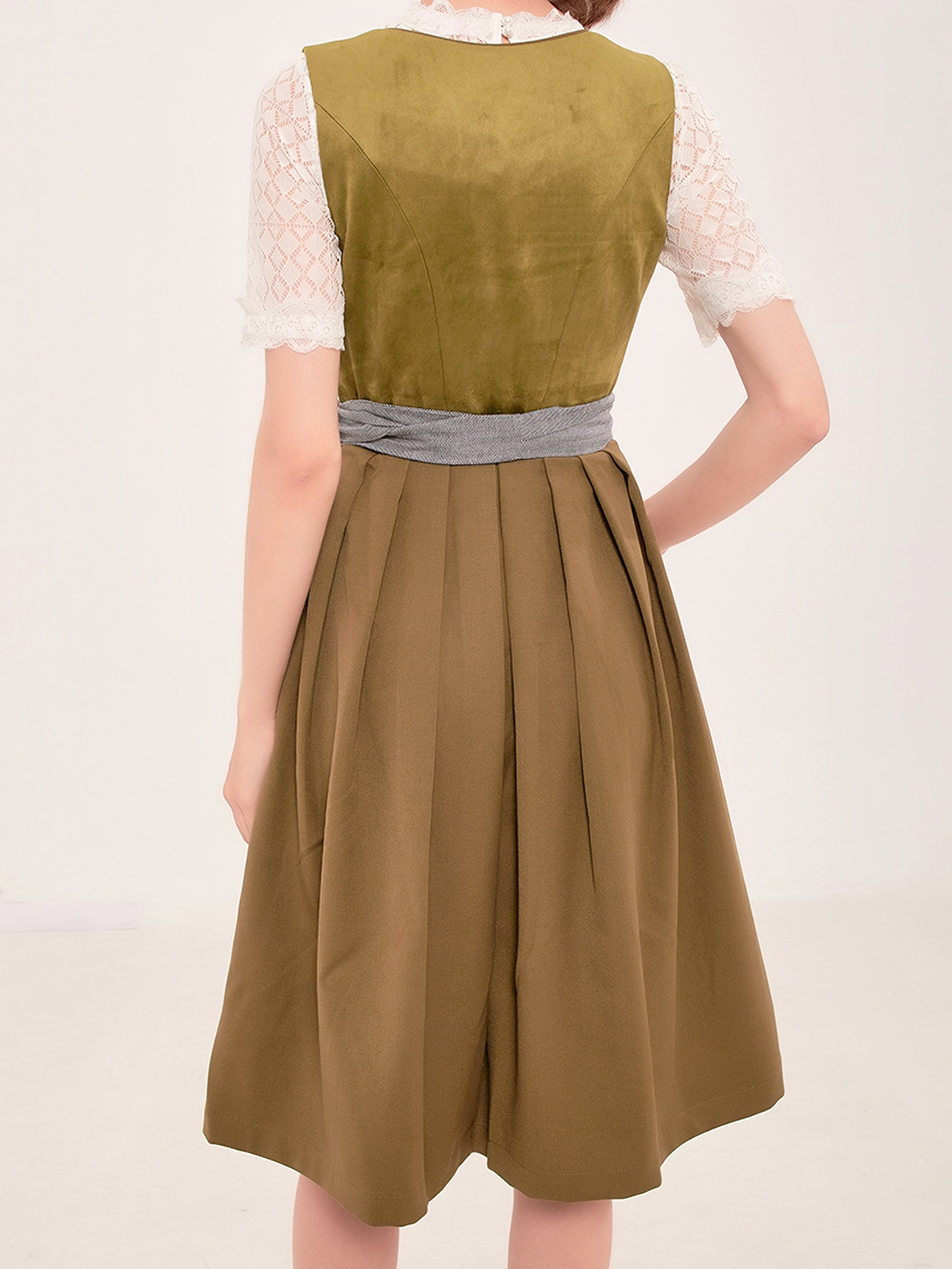 Dirndl Blau in Grün