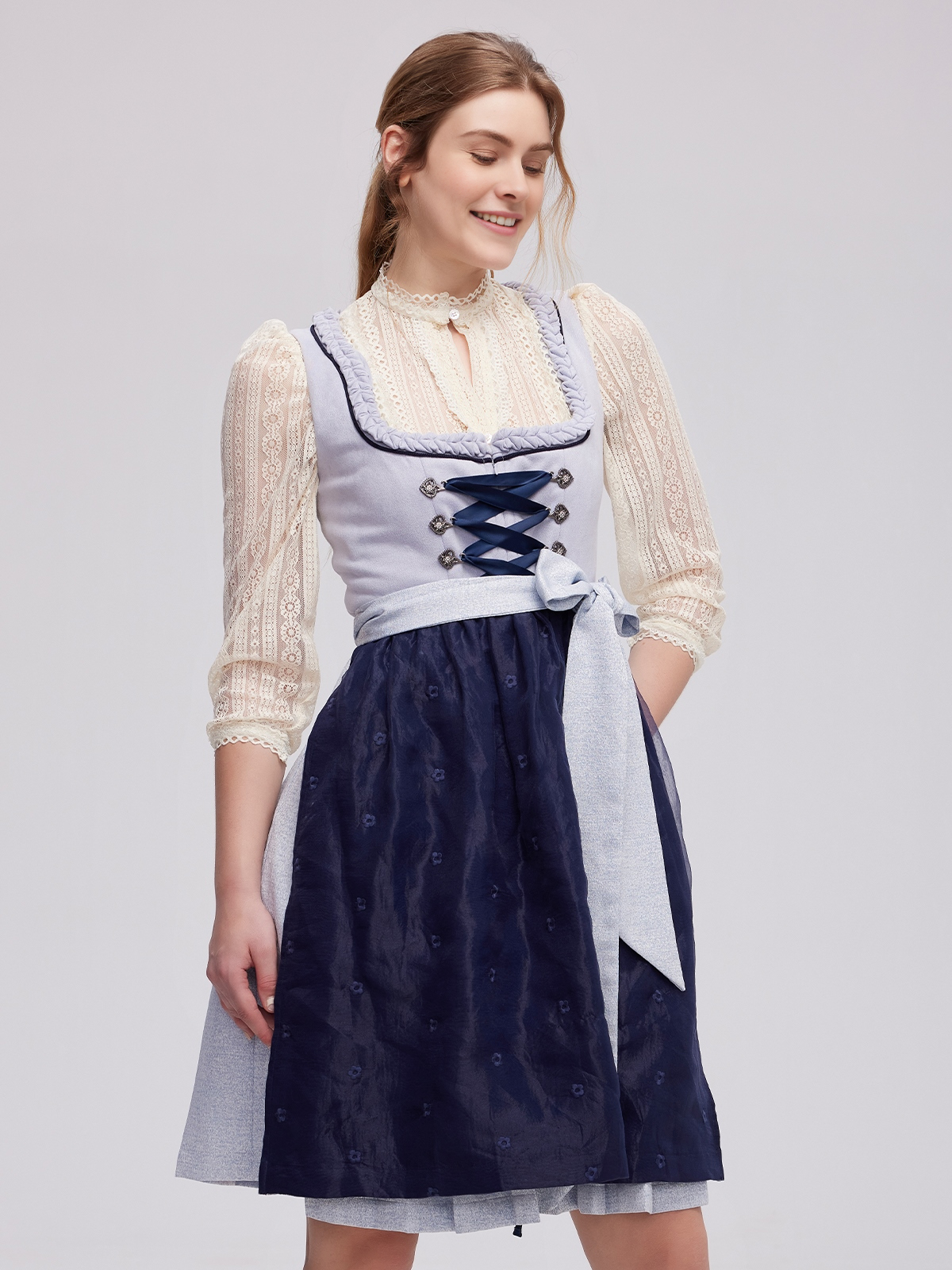Dirndl für Kleinkinder in Blau