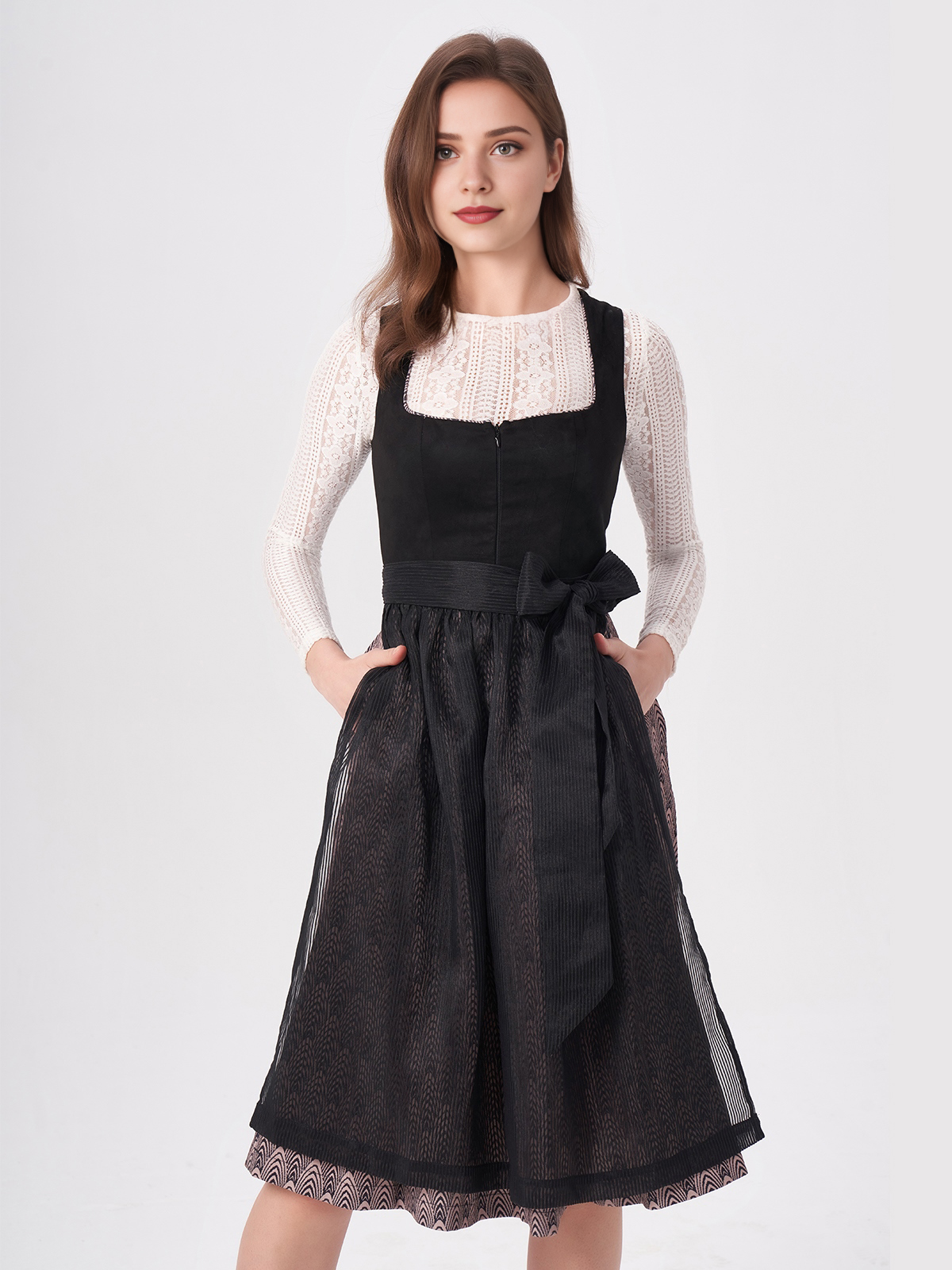Dirndl hochgeschlossen grün