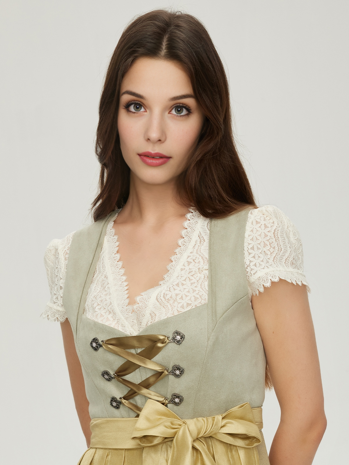 Dirndl Grün Lila