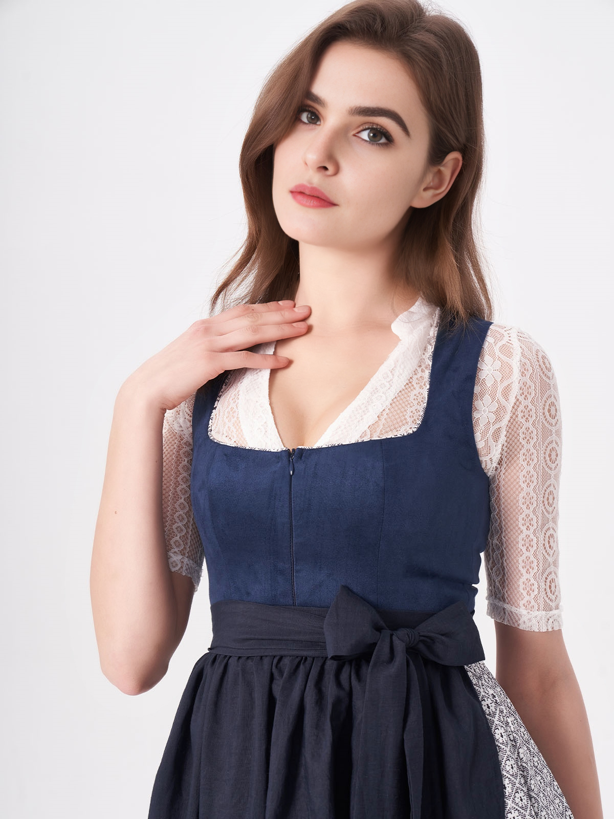Dirndl Bluse Lila