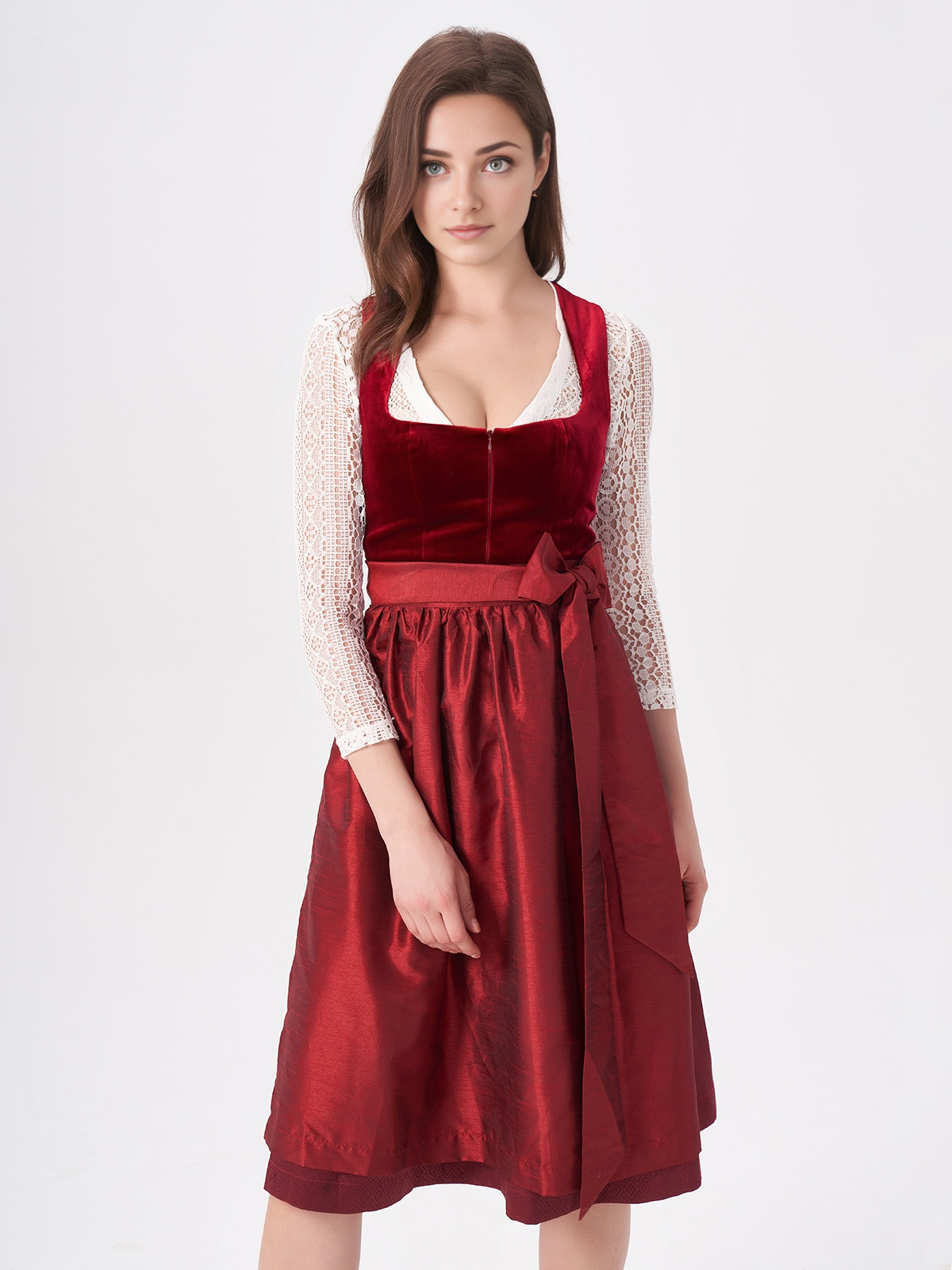 Dirndl rot grün – Eleganz und Tradition vereint