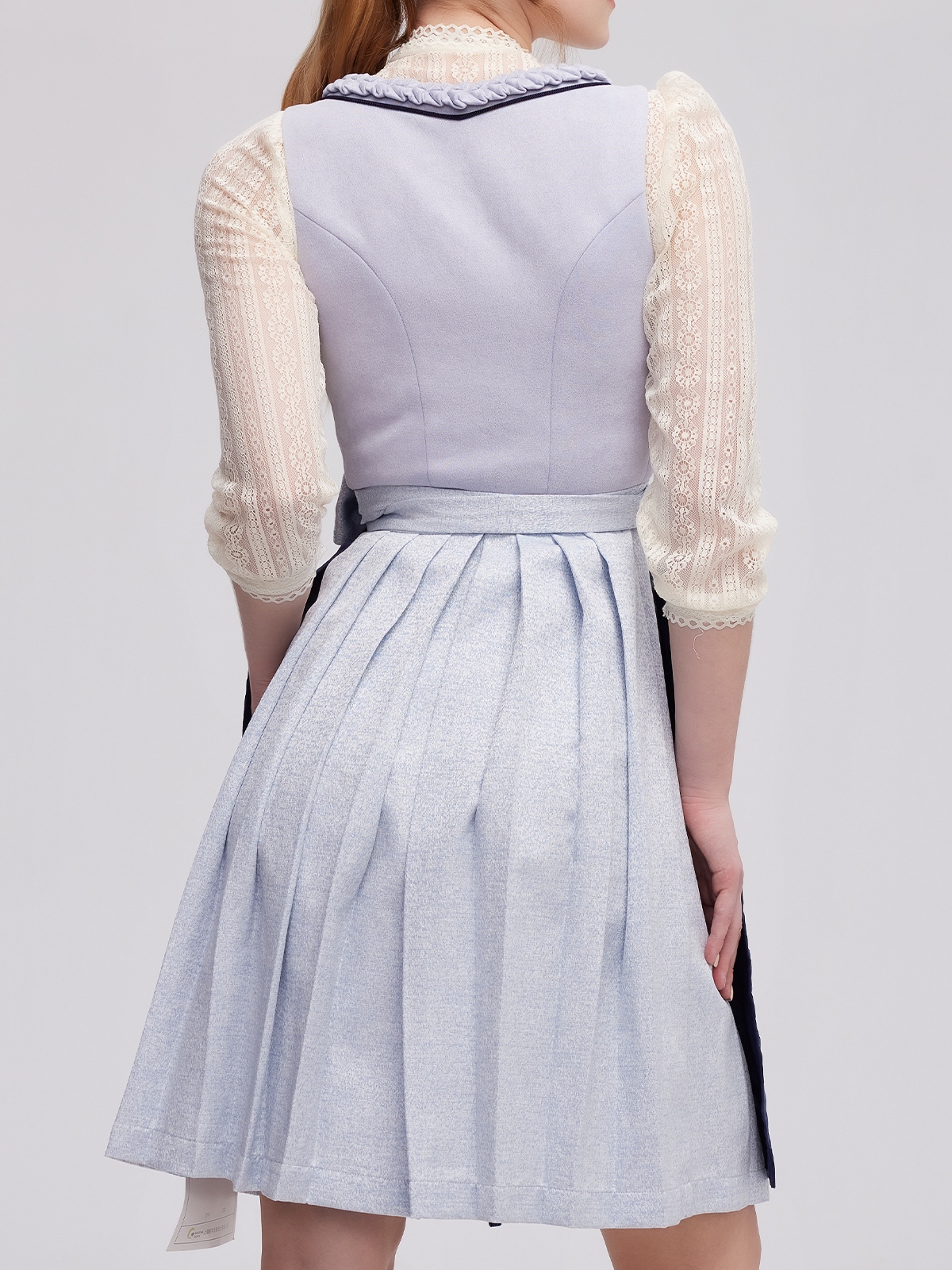Dirndl-Bluse in Blau