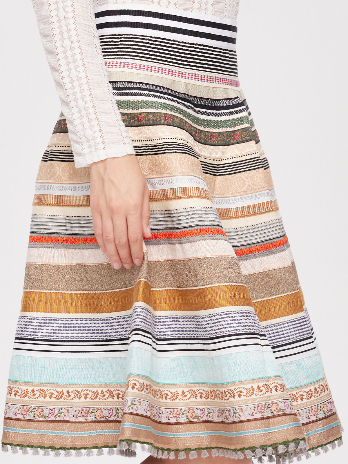 Dirndl Beige Grün mit modernem Twist