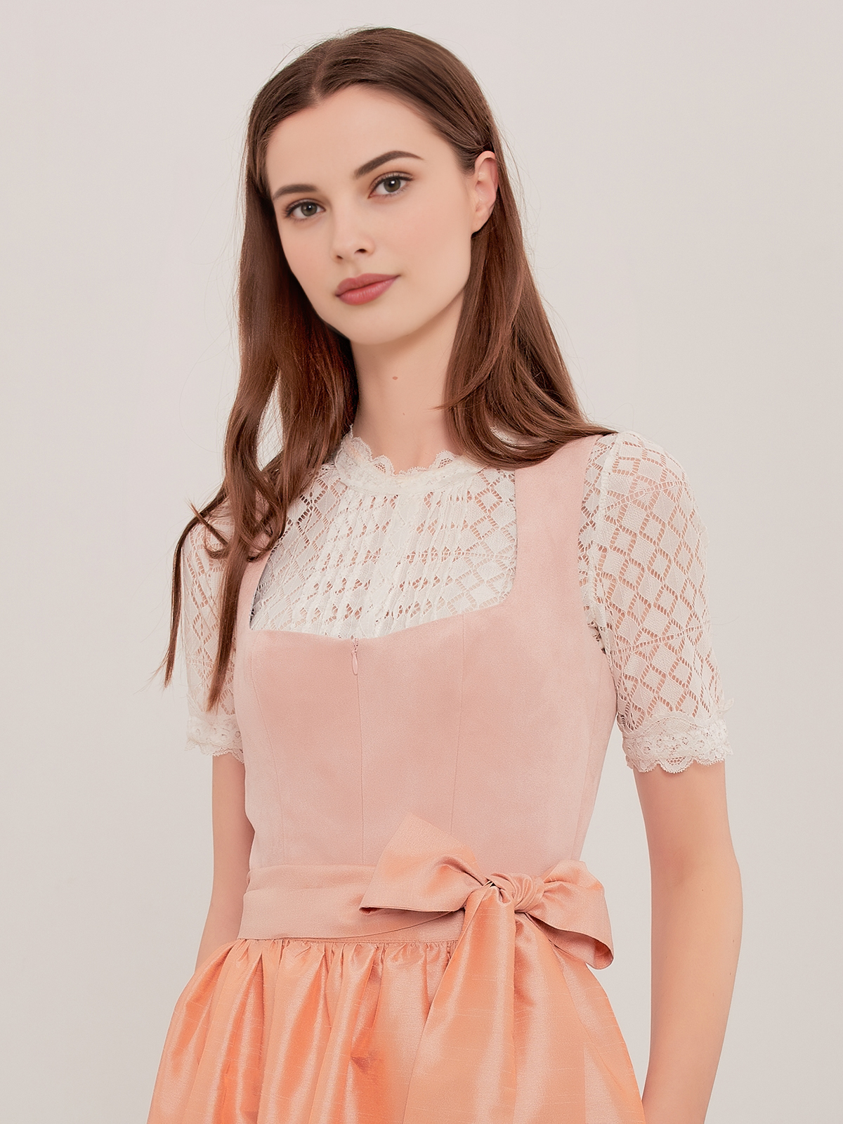 70 cm Dirndl in Rosa