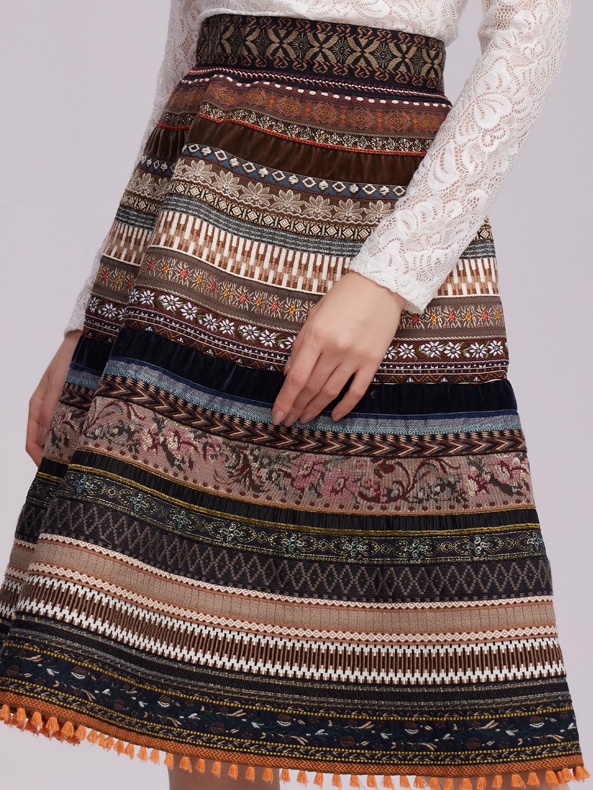 Dirndl mit schwarzem Mieder