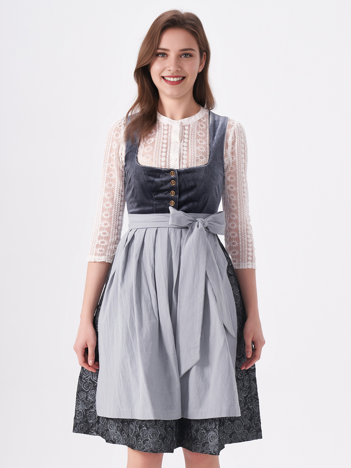 Trachtenmode mit Lederhose braun