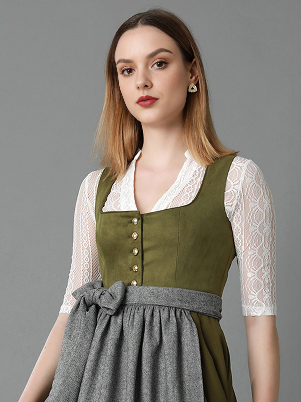 Traditionelles grünes Dirndl von Ehreer