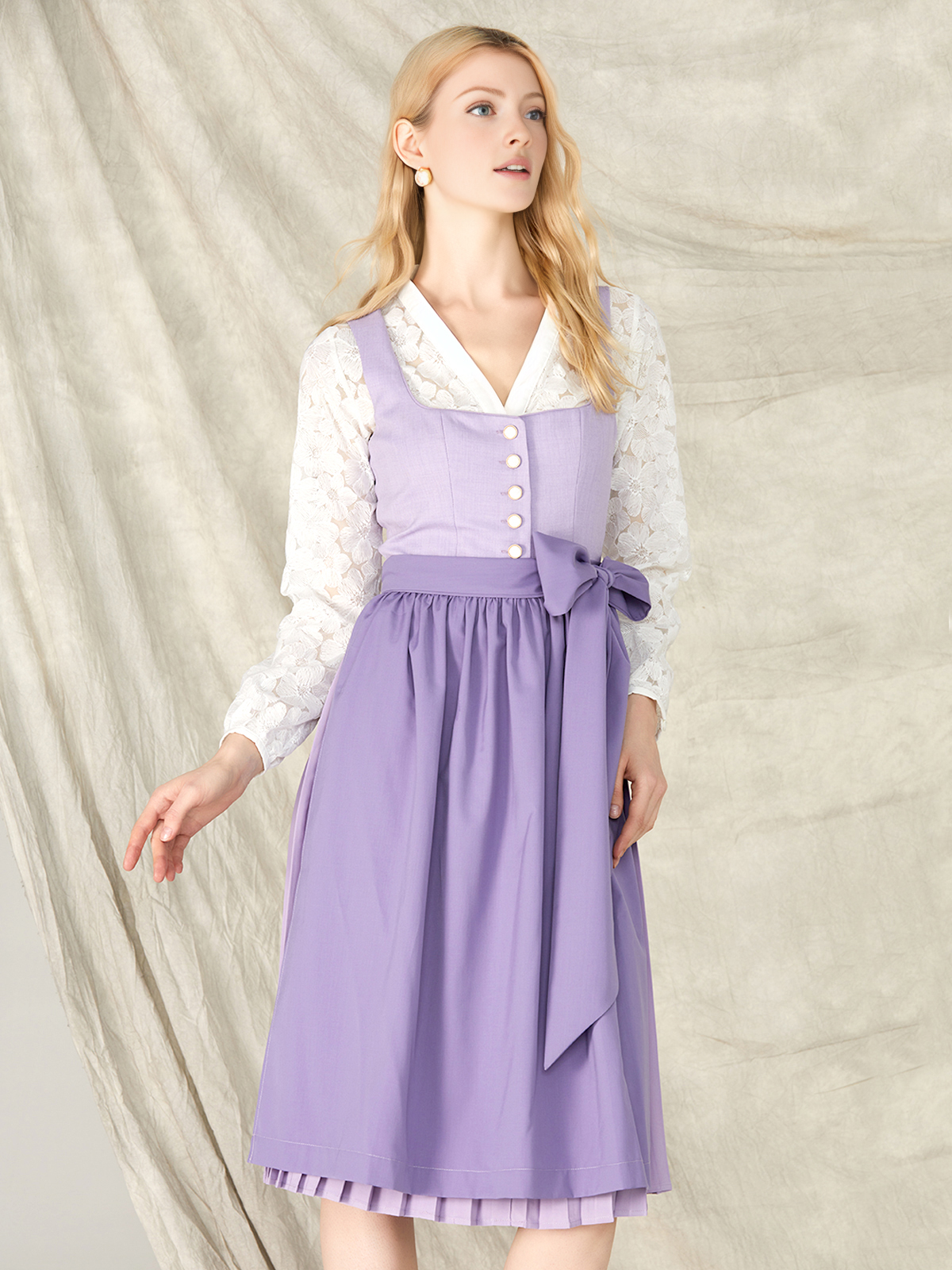 Dirndl in Pink und Grün