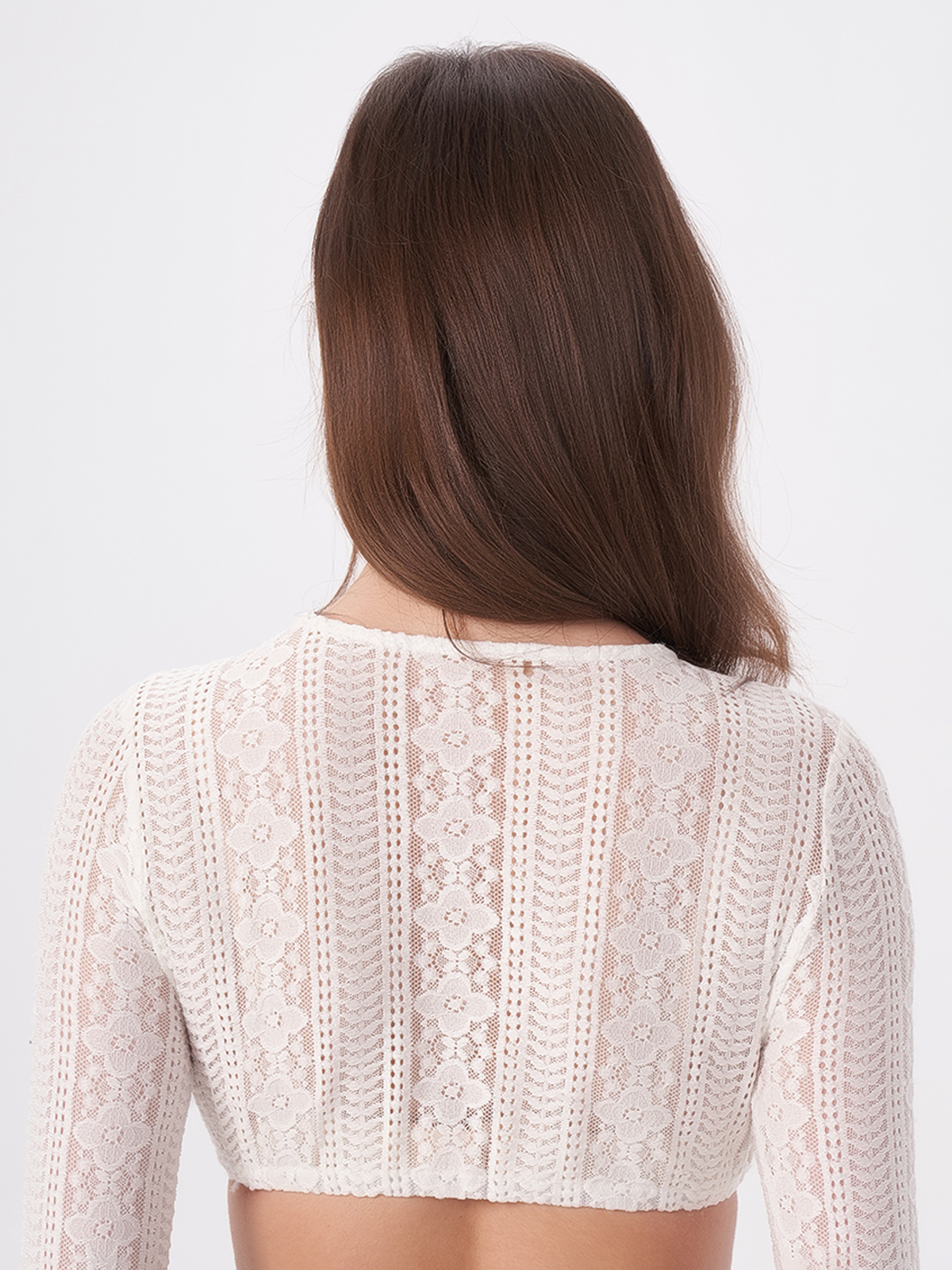 Klassisches weißes Dirndl mit blauer Schürze