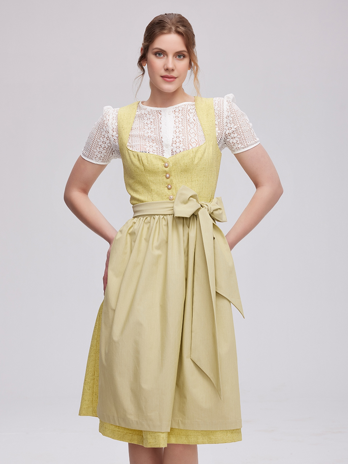 Dirndl Samt Gelb – Eleganz trifft Tradition