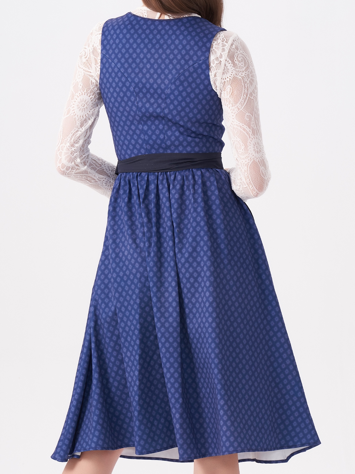 Dirndl in Grau und Rosa