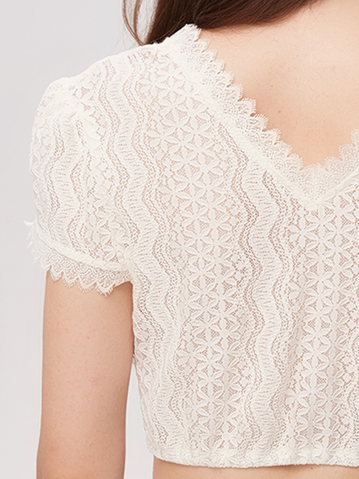 Dirndl Bluse in Weiß